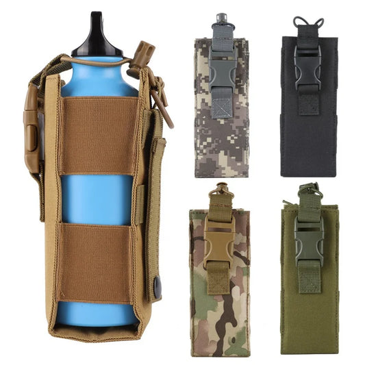 Tactical Molle Water Bottle Pouch 600D Nylon Hunting Waist Holder