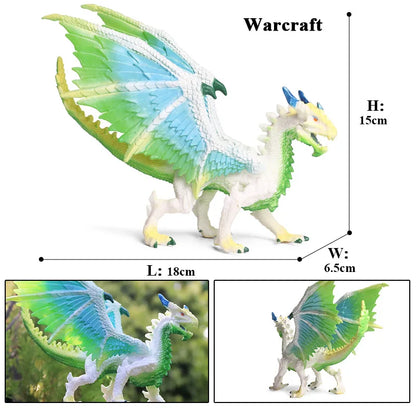 Oenux Fantasy Creature PVC Figure Dragon Phoenix Dinosaur Animal Model - EXPROTAS