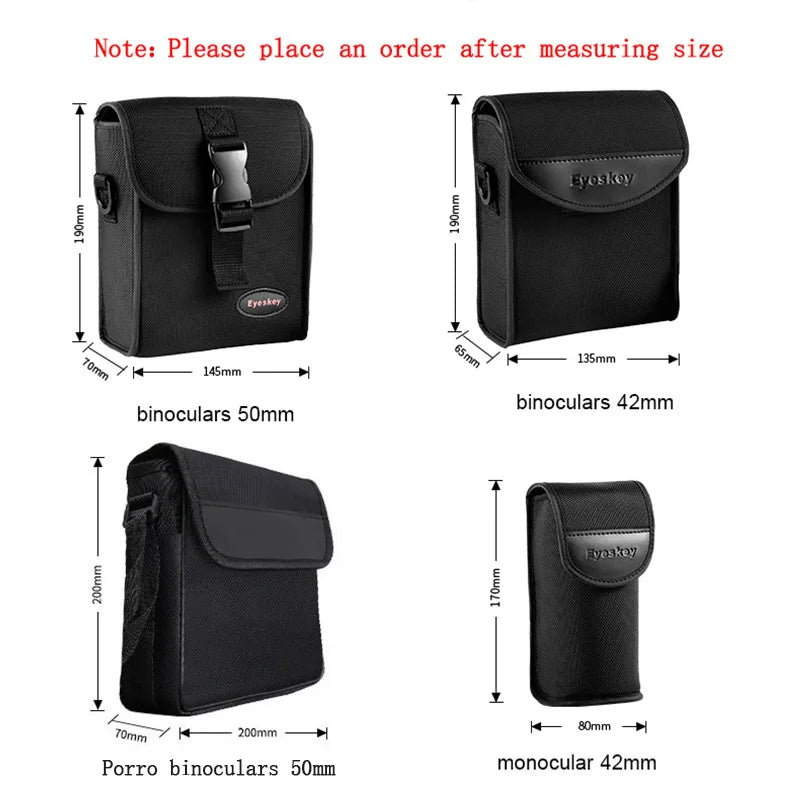 Eyeskey 42/50mm Binocular Case Roof Porro Monocular Camera Bag Strap