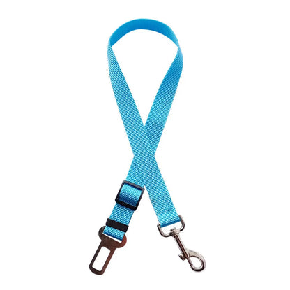 Adjustable Dog Car Seat Belt Harness Travel Safety Elastic Restraint Strap