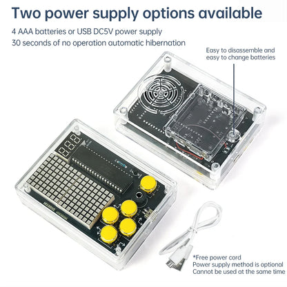 DIY Pixel Game Console 51 Single-Chip Soldering Machine Puzzle Electronic