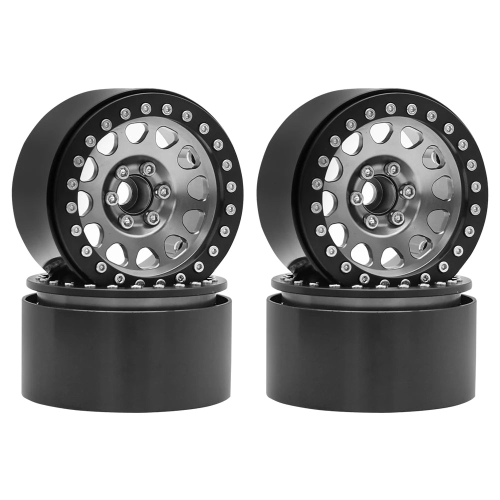 1/10 RC Crawler CNC 2.2" Aluminum Beadlock Wheels for TRX4 TRX6 Axial SCX10 Wraith Capra - EXPROTAS