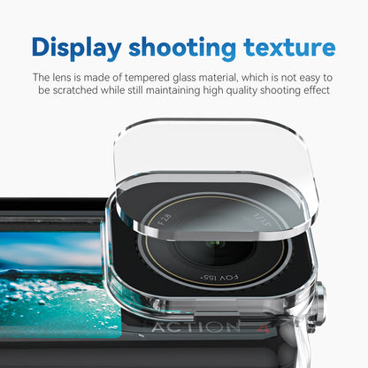 TELESIN 45M Waterproof Case For DJI OSMO Action 3 4 5pro Underwater Diving Housing Cover Action Camera Accessories-EXPROTAS