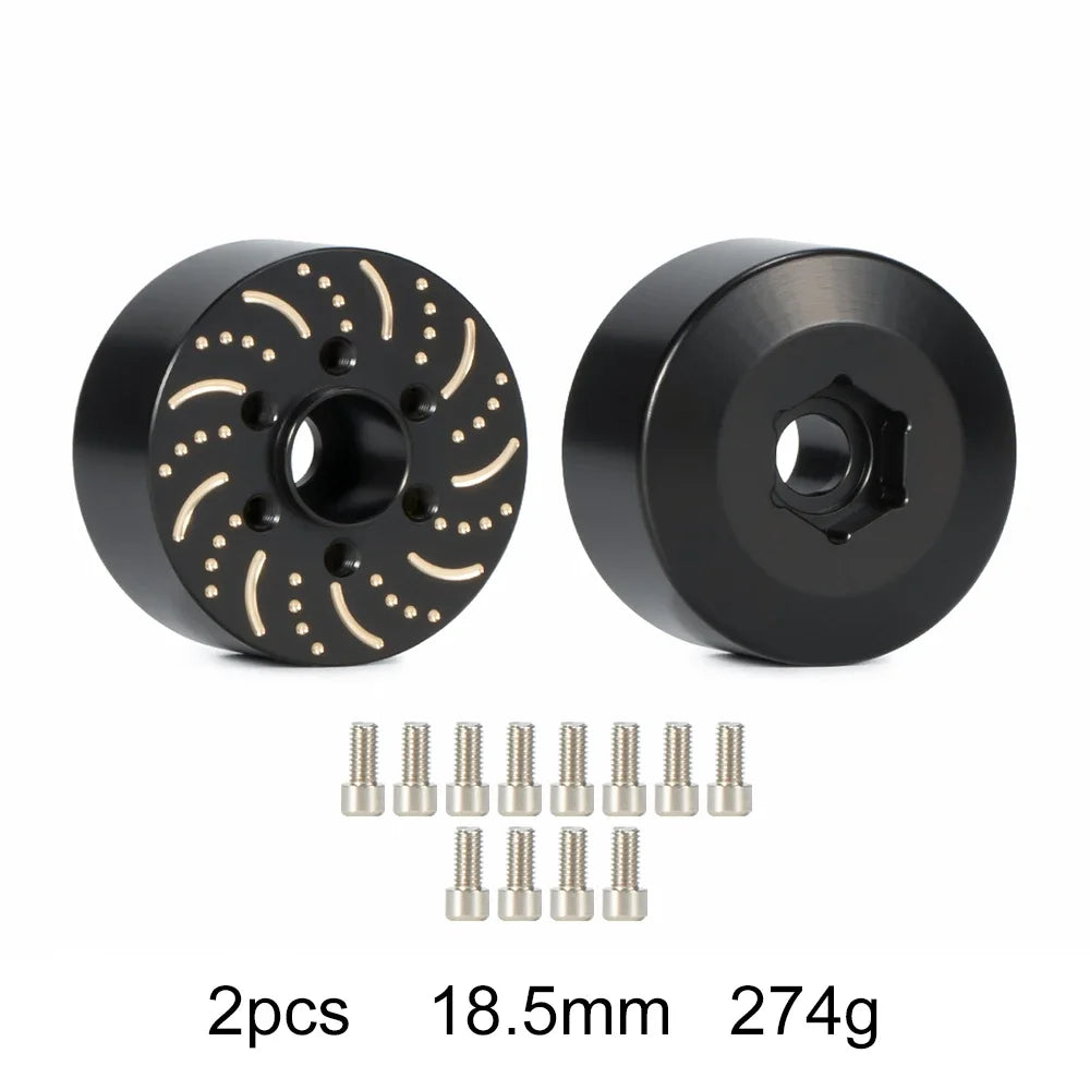 Brass 12mm Hex Wheel Weights Brake Disc Adapters for 1.9 2.2 RC Crawler