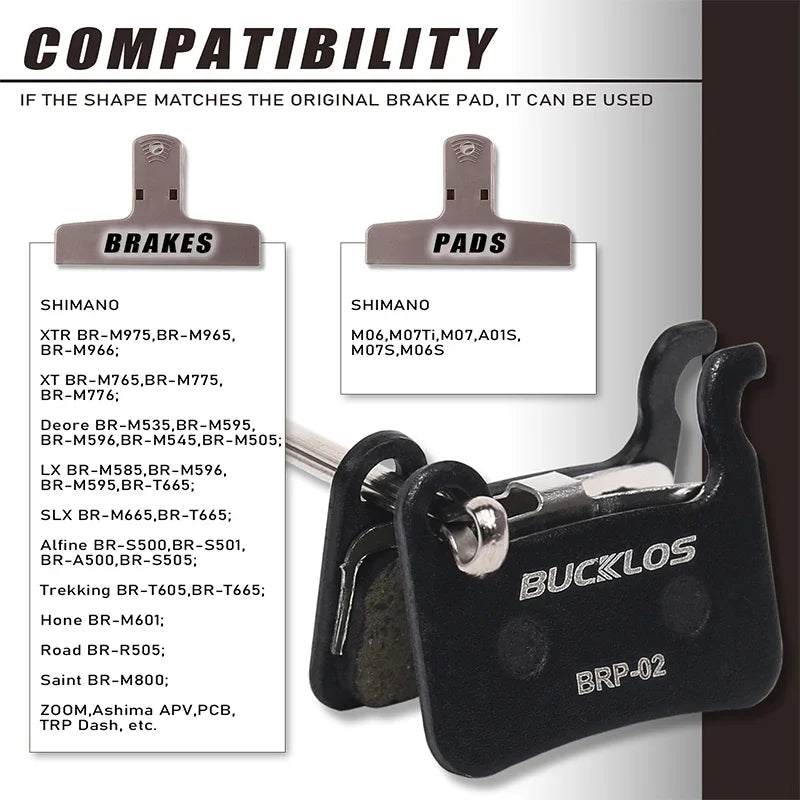 Shimano H03A H03C D02S D03S Ceramic Brake Pads BUCKLOS BL-04S Disc