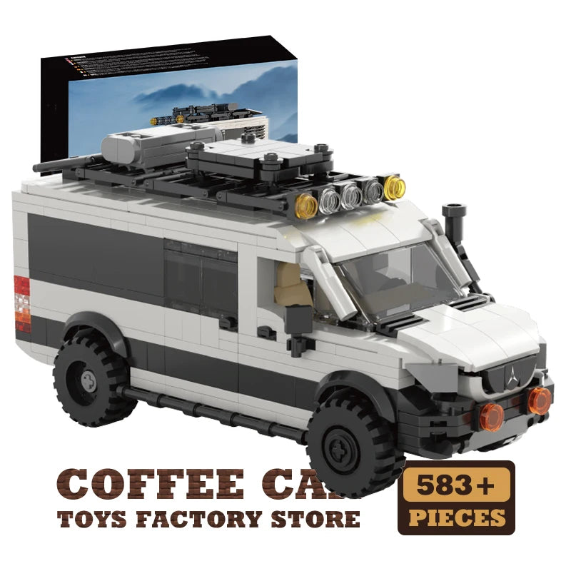 City SUV Off-Road Vehicle Building Blocks MOC Station Wagon Brick Toy Set