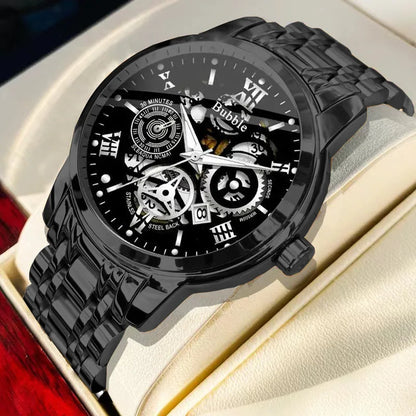 UTHAI L93 Watch For Men Trendy High end Light Luxury Versatile Quartz Watches Waterproof Roman Hollow Male's Clock Watch-EXPROTAS