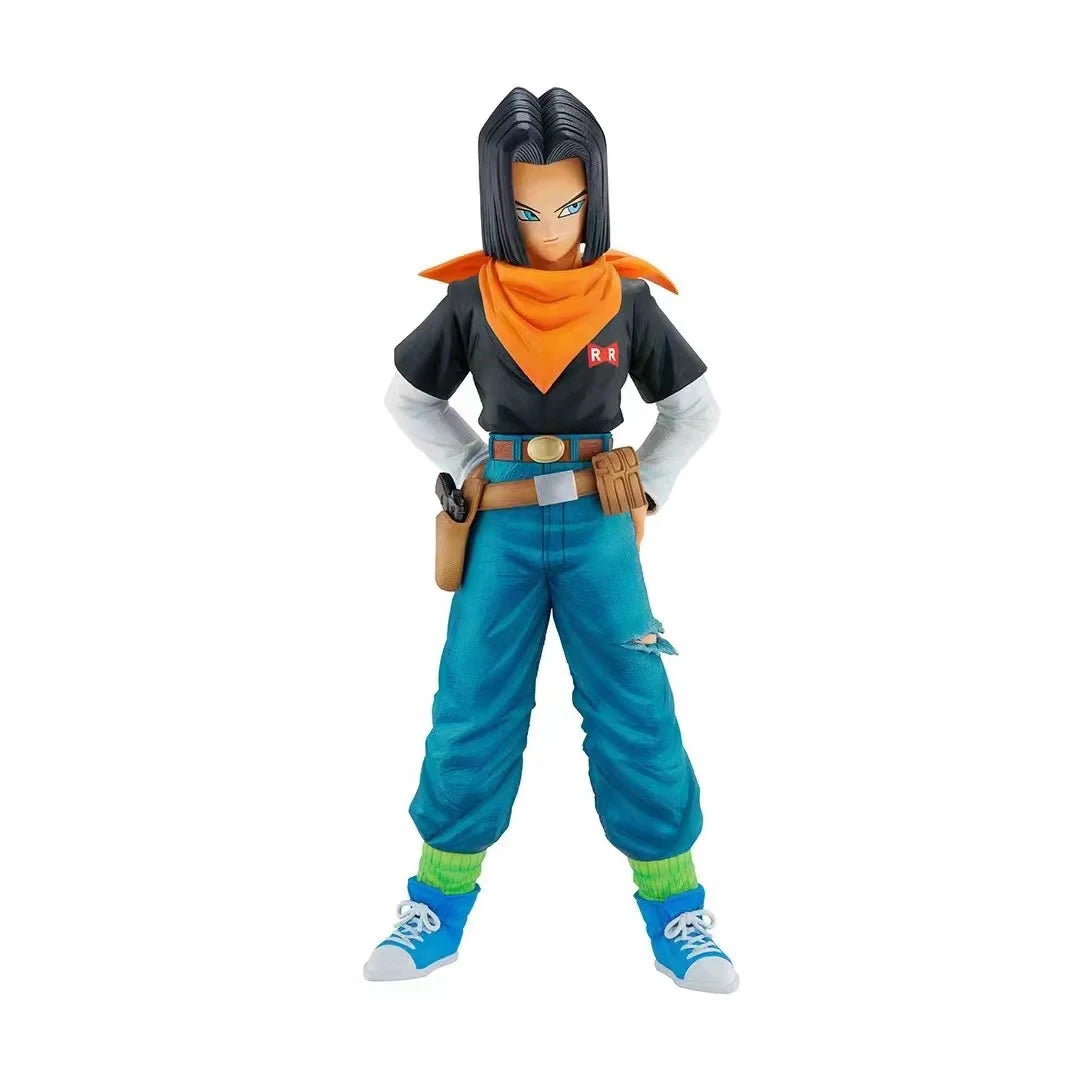 24CM Anime Dragon Ball Z Android 17 18 Figure Android 18 PVC Action Figures Collection Model Toys for Children Christmas Gifts-EXPROTAS
