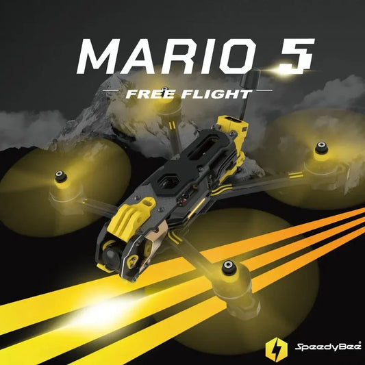 SpeedyBee Mario 5 Frame Kit DC / XH Version with Carbon Fiber Plate FPV Freestyle RC Racing Drone-EXPROTAS