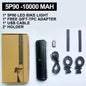 Bike Light 10000mAh USB Rechargeable LED Front Lamp Waterproof Electric Bicycle