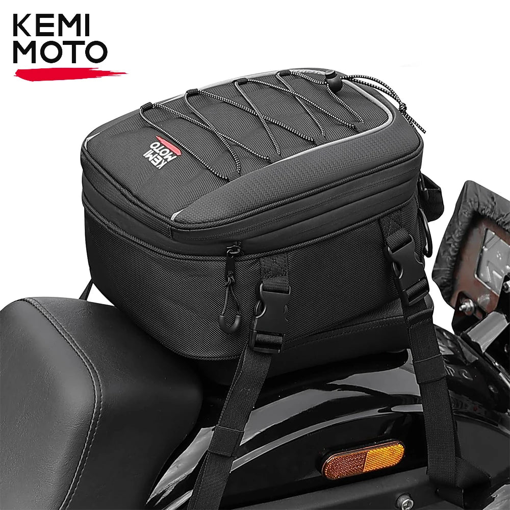 Motorcycle Tail Bag 7-12L Waterproof Storage for Scooter Luggage Accessories