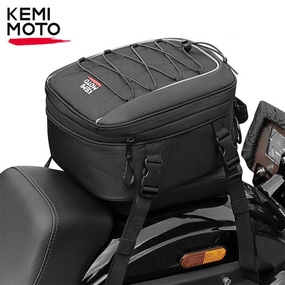 Motorcycle Tail Bag 7-12L Waterproof Storage for Scooter Luggage Accessories