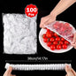 100Pcs Food Cover Bags Reusable Plastic Wrap Fresh Keeping Kitchen Storage