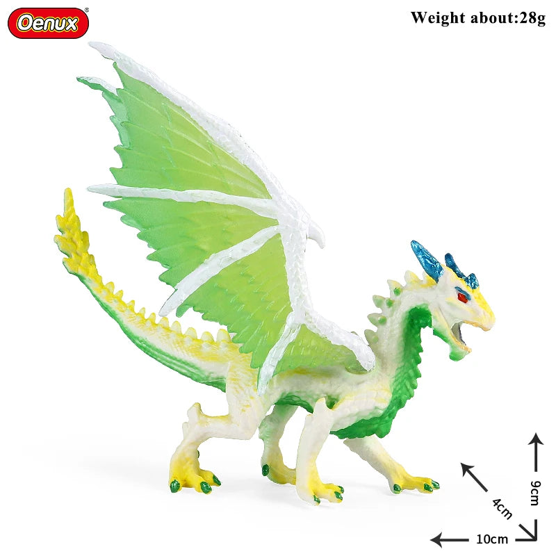 Oenux Fantasy Animal PVC Figure Dragon Dinosaur Golem Turtle Bull Orangutan - EXPROTAS