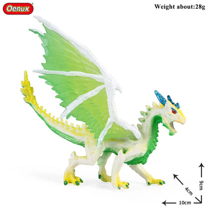 Oenux Fantasy Animal PVC Figure Dragon Dinosaur Golem Turtle Bull Orangutan - EXPROTAS