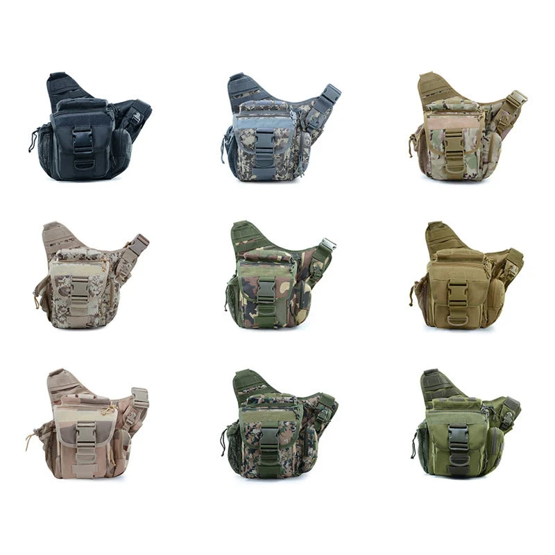 Outdoor Chest Bag for Men Hiking Camping Travel Tactical Shoulder Pouch