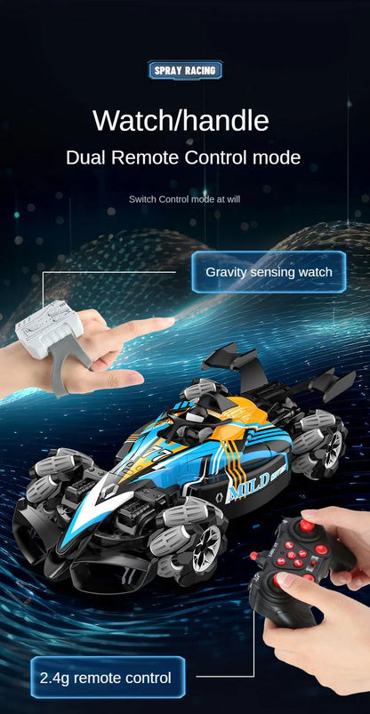 ZWN F1 RC Drift Car With Music Led Lights 2.4G Glove Gesture Radio Remote Control Stunt Cars 4WD Electric Children Toy vs Wltoys-EXPROTAS
