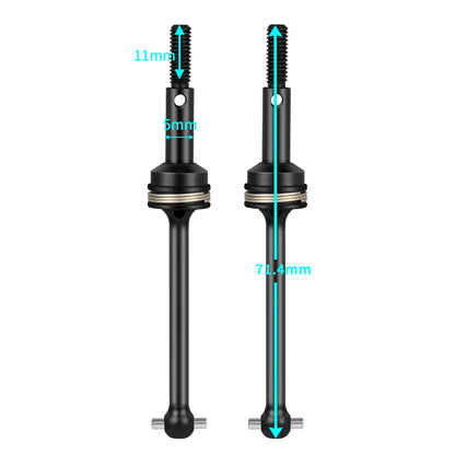2PCS 1/10 RC CVD Drive Shafts for Tamiya TT01 TT02 TC01 Drift Cars