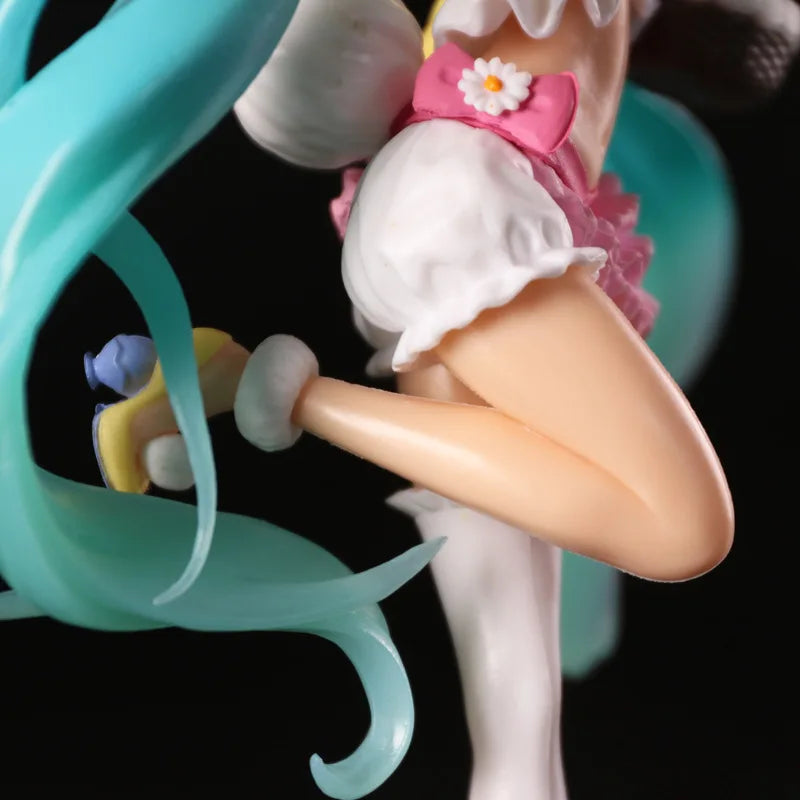 23CM Hatsune Miku Anime Figure Kawaii Pvc Model Doll Action Figurals Rabbit ears Collect ornaments Christmas Toys gifts-EXPROTAS