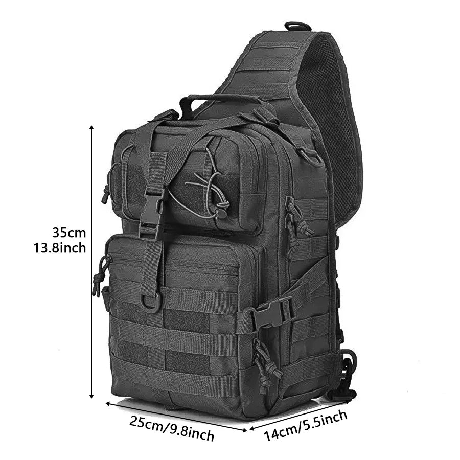 Large Chest Bag Outdoor Waterproof Crossbody Photography Camouflage