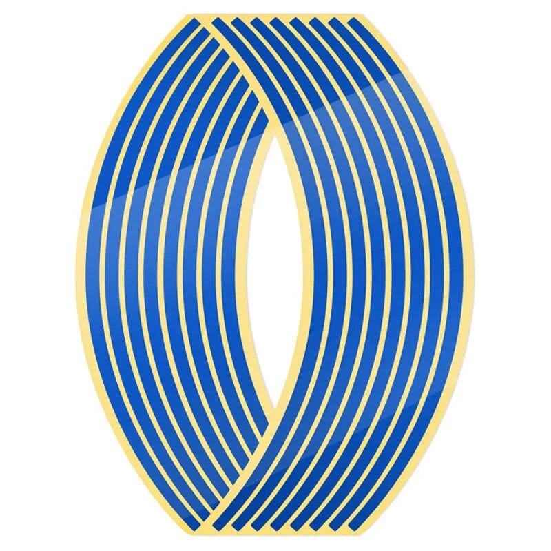 1set of 16pcs Wheel Sticker Reflective Rim Stripe Tape Bike Motorcycle Stickers For Honda For Kawasaki Z750 Z800 For YAMAHA MT07-EXPROTAS