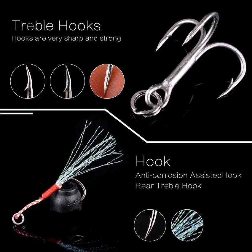 5pcs/box Japen Metal Cast Jig Spoon 10/15/20/30/40/50g Shore Casting Jigging Fish Sea Bass Fishing Lure Artificial Bait Tackle