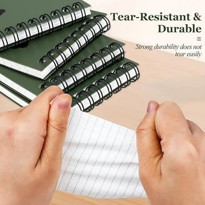 Waterproof Tactical Pocket Notebook Lined Notepad All Weather Pages