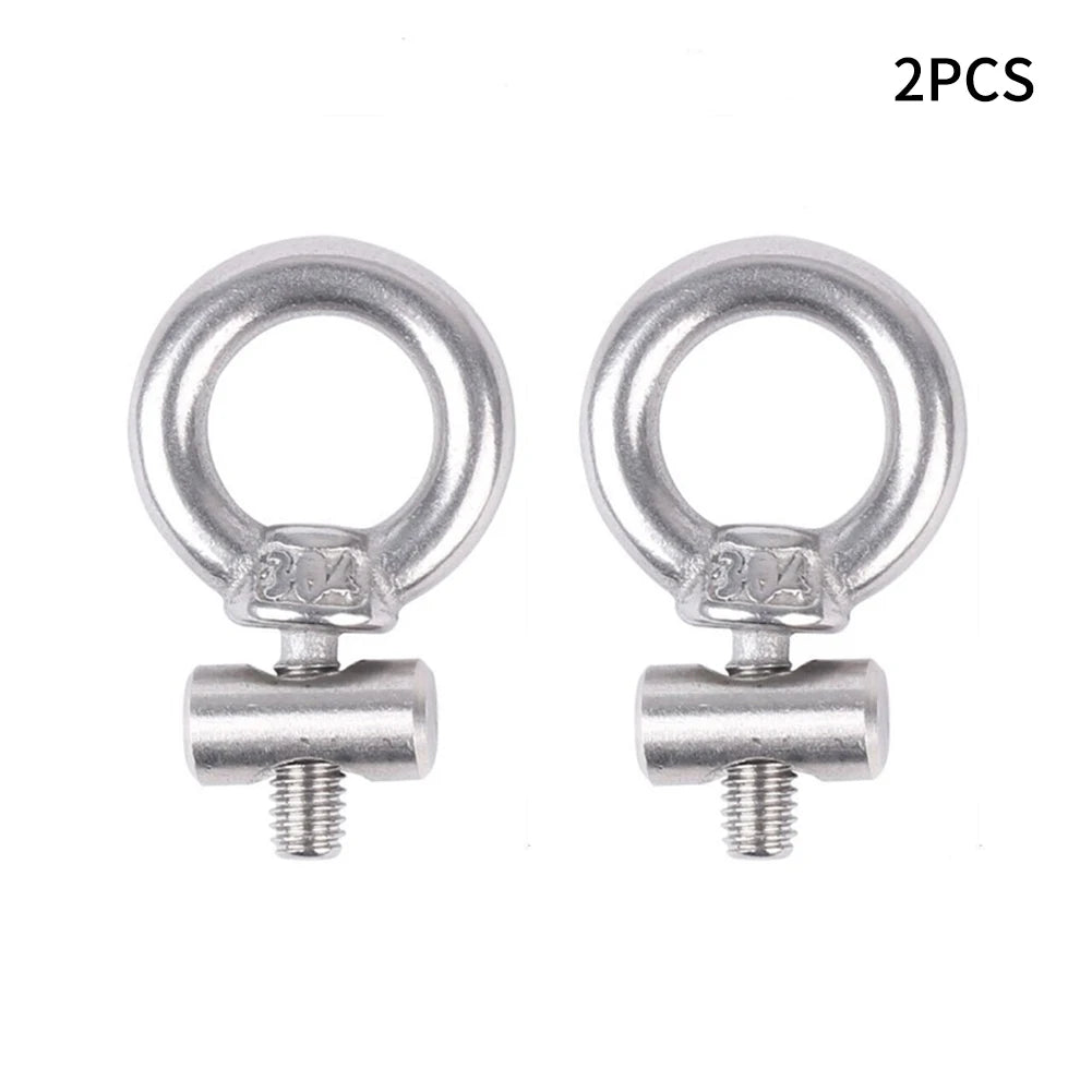 2/4/6/8pcs Awning Rail Stoppers 6mm Stops Motorhome Campervan Caravan Stainless Sliding Rail Track Lifting Ring Screw Slip Ring