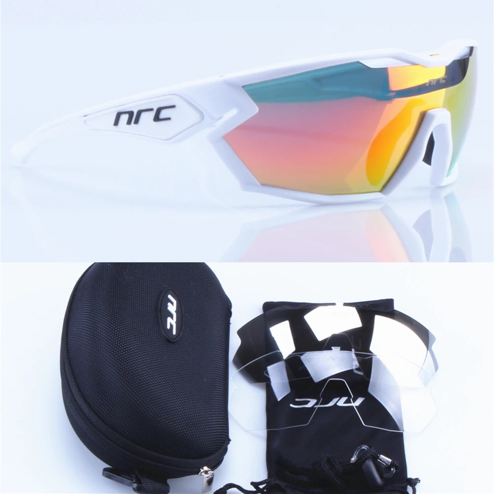 NRC X2 Pride 3 Lens Cycling Glasses MTB Road Bike Sports Sunglasses Men Women