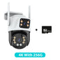 Three Lens PTZ IP Camera Outdoor 6K HD Three Screen WiFi Security Camera Auto Tracking 4K Dual Len Wirelss CCTV Camera iCsee-EXPROTAS