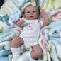 Reborn Baby Doll Twins Lifelike Cloth Body Newborn Elijah 17/18 Inch