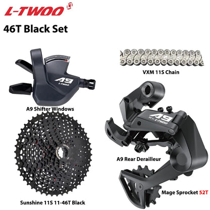 LTWOO A9 1x11 MTB Groupset Kit Shifter + Rear Derailleur + Chain + SUNSHINE Cassette - EXPROTAS