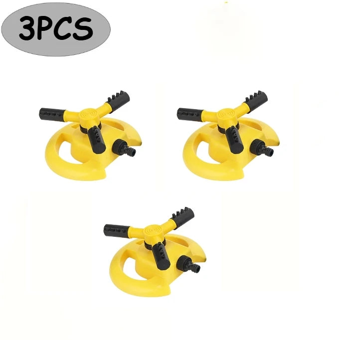 Automatic Rotating Water Sprinkler 360° Garden Lawn Irrigation System 3PCS