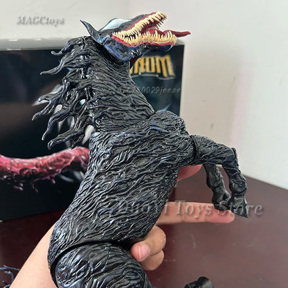 Venom The Last Dance: Venom Anime Action Figure Venom Horse Change Face Statue Model Toys Collectible Christmas Halloween Gifts-EXPROTAS