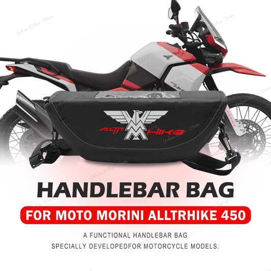 Waterproof Dustproof Motorcycle Handlebar Travel Storage Bag for Moto Morini Alltrhike 450