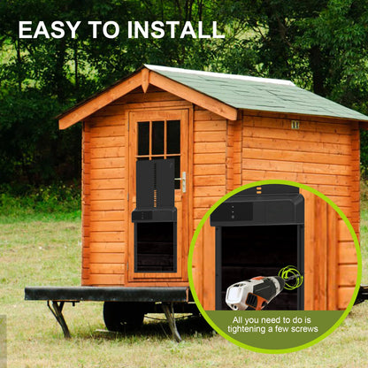 Auto Chicken Coop Door | Timer-Operated Cage Opener with Anti-Pinch Safety