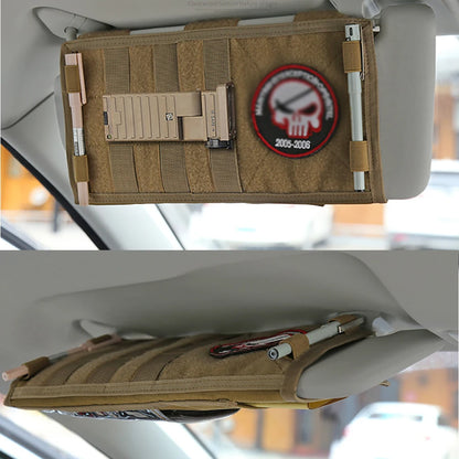 Auto Car Sun Visor Organizer Tactical Pouch Bag Pocket Card Storage Holder