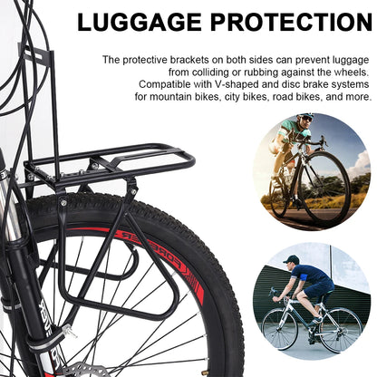MTB Road Bike Front Rack Carrier Luggage Shelf 15KG Load Cargo Bracket