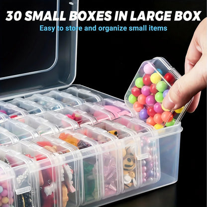 Storage Box for DIY Diamond Painting Nail Art Rhinestone Organizer 10 Grids