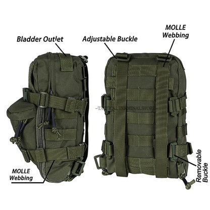 Hydration Bag Tactical Backpack Water Bladder Carrier Molle Outdoor Pack
