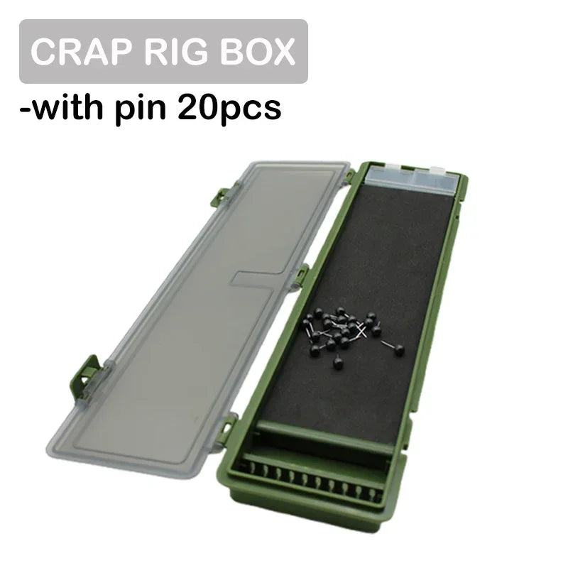 Fishing Tackle Rig Box Carp Hair Ronnie Zig Rig Swivel Storage Wallet Case