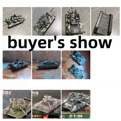 1:72 Tank Model Building Assembly Toy Gifts Educational Decor Collectibles