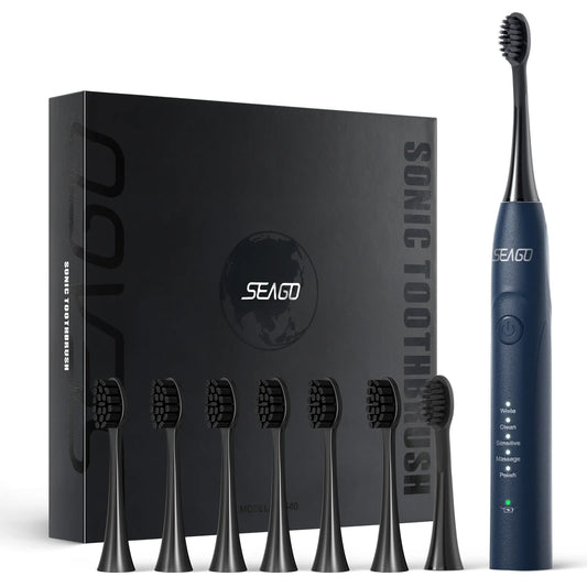 Seago Sonic Electric Toothbrush Two-engines Magnetic Core Oral Care Smart Adult Timer Brush Waterproof Brushes SG540-EXPROTAS