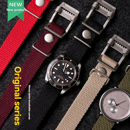 22mm Watch Strap Nato for Rolex Submariner Vintage Military Canvas