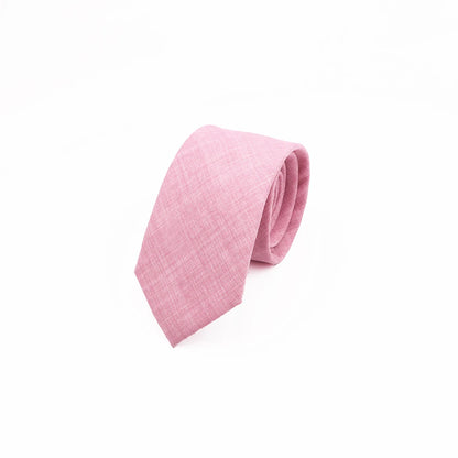 Mens Slim Solid Colour Tie 6.5cm Wedding Party Classic Necktie