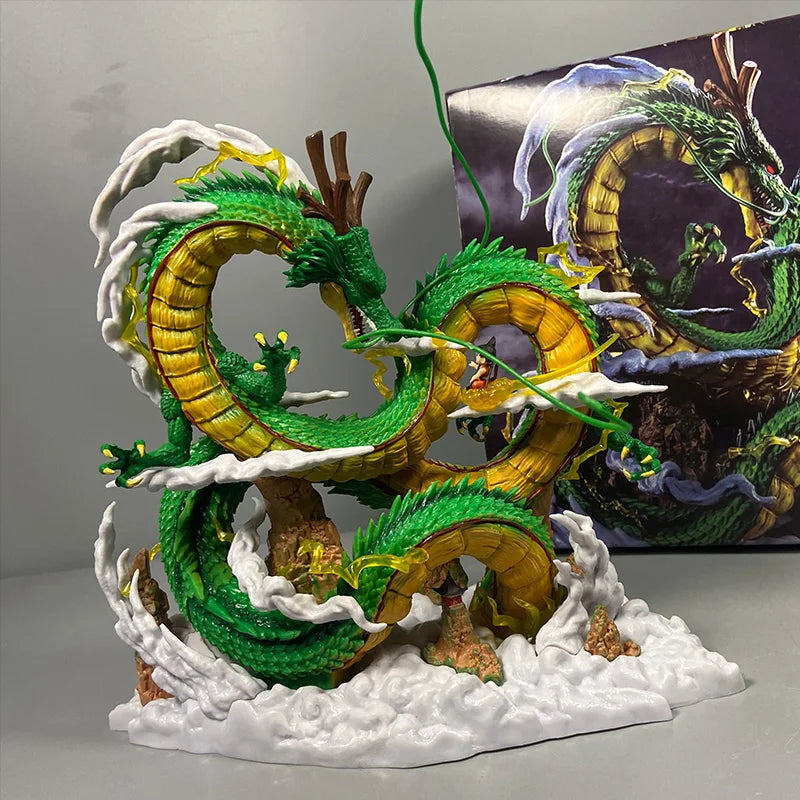 Anime Dragon Ball Z Shenron Figure with kid goku Figurine 22CM PVC Action figures Shenlong DBZ Collectible Model Statue Toys-EXPROTAS