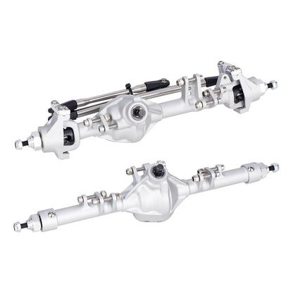 HooCrawler CNC Aluminium Front Rear Straight Axles 1/10 RC SCX10 II VS4-10