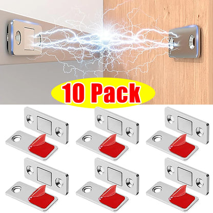 Ultra Thin Magnetic Cabinet Catch Strong Door Drawer Stopper Invisible Adhesive
