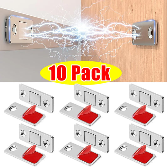 Ultra Thin Magnetic Cabinet Catch Strong Door Drawer Stopper Invisible Adhesive