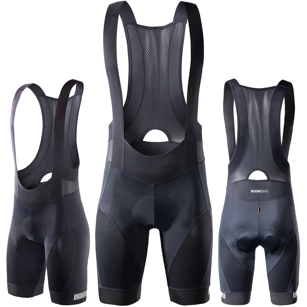 RION Cycling Shorts Men Ciclismo Masculina Bib Shorts Elastic Interface Cushion Long Distance MTB Padded Shorts Tights Slim Fit-EXPROTAS